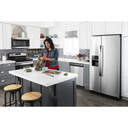 Amana® 33-inch Side-by-Side Refrigerator with Dual Pad External Ice and Water Dispenser ASI2175GRS