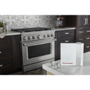 KitchenAid® Commercial-Style Range Handle Medallion Kit, Silver W11368841SI