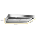 Whirlpool® 30" Range Hood with Dishwasher-Safe Full-Width Grease Filters WVU37UC0FS