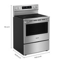 Maytag® 30-Inch Wide Freestanding Electric Range with Grill Mode and No Preheat Air Fry - 5.3 Cu. Ft. YMFES7030SZ
