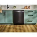 Whirlpool® 24-Inch Dishwasher with Total Coverage Wash Action and Auto Open Air Dry in Fingerprint Resistant Black Stainless WDTS8024SV