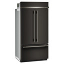Kitchenaid® 24.2 Cu. Ft. 42" Built-In French Door Bottom Mount Refrigerator with Platinum Interior KBFN542SBE