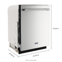 Maytag® Top control dishwasher with Third Level Rack and Dual Power Filtration MDB9979SKZ