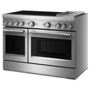 KitchenAid® 48-Inch 6-Element Induction Freestanding Commercial-Style Range with Griddle KFID948SSS