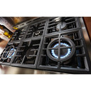 KitchenAid® 36'' Smart Commercial-Style Gas Range with 6 Burners KFGC506JIB