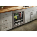 Kitchenaid® 24" Beverage Center with Glass Door and Metal-Front Racks KUBR314KSS