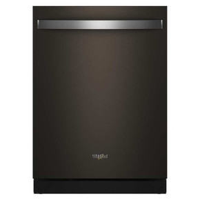 Whirlpool® 24-Inch Dishwasher with Total Coverage Wash Action and Auto Open Air Dry in Fingerprint Resistant Black Stainless WDTS8024SV