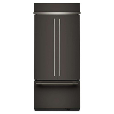 Kitchenaid® 20.8 Cu. Ft. 36" Built-In French Door Bottom Mount Refrigerator with Platinum Interior KBFN536SBE