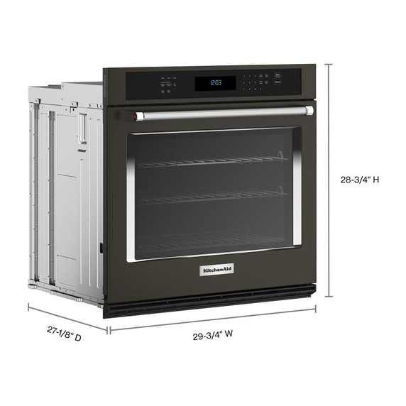 KitchenAid® 30" Single Wall Oven with Air Fry Mode KOES530PBS
