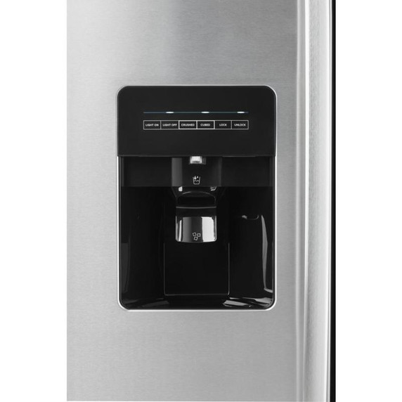Amana® 33-inch Side-by-Side Refrigerator with Dual Pad External Ice and Water Dispenser ASI2175GRS