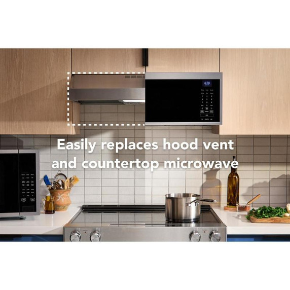 Kitchenaid® Smart Low Profile Microwave Hood Combination with Dual Fan Ventilation YKMML550RPS