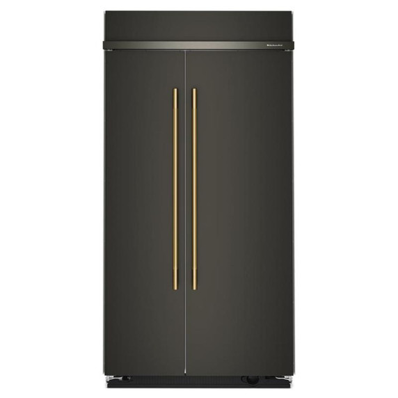 Kitchenaid® 25.5 Cu. Ft. 42" Built-In Side-by-Side Refrigerator with Platinum Interior KBSN742SBE