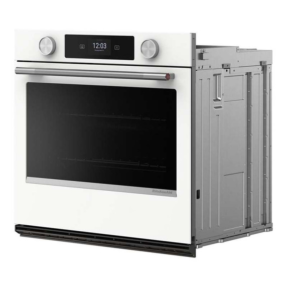 Kitchenaid® 30-inch Smart Electric Single Wall Oven with Assisted Cooking Modes - White KOES730SWH