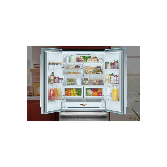 Kitchenaid® 22 Cu. Ft. 36-Inch Counter-Depth French Door Refrigerator with Internal Water Dispenser KRFC136TPS