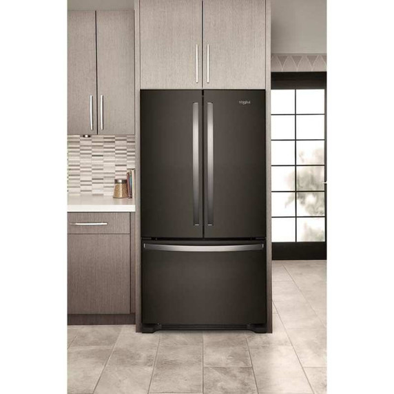 Whirlpool® 36-Inch Wide Counter-Depth French Door Bottom Mount Refrigerator - 20 cu. ft. WRFC2036RB