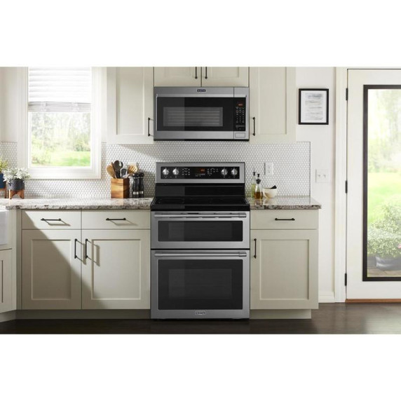 Maytag® 30-Inch Wide Double Oven Electric Range With True Convection - 6.7 Cu. Ft. YMET8800FZ