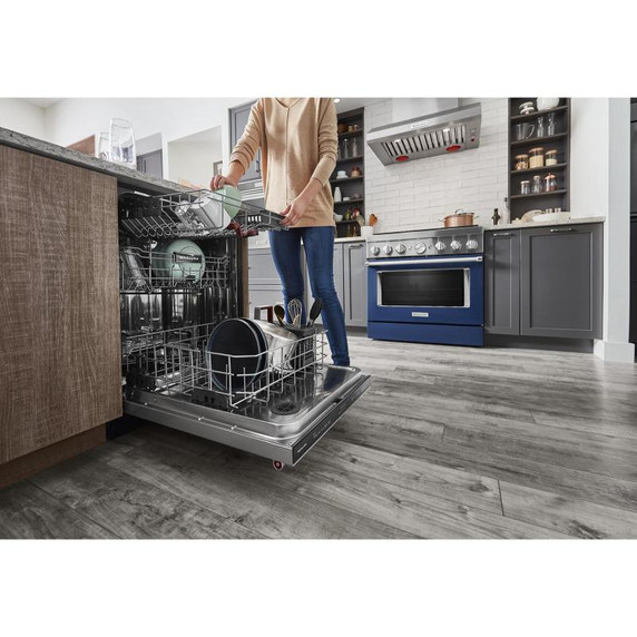 Kitchenaid® 44 dBA Dishwasher in PrintShield™ Finish with 360° Max Jets™ Third Rack KDTM404KBS