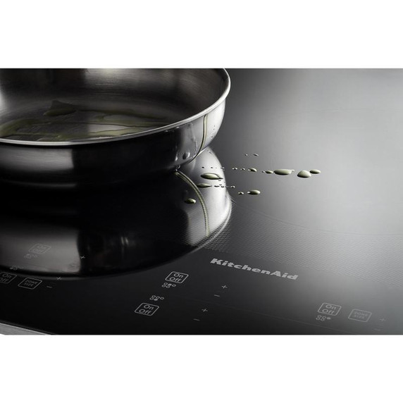 Kitchenaid® 30" Electric Cooktop with 5 Elements and Touch-Activated Controls KCES950KSS