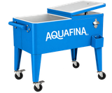 Retro Metal Cooler on Wheels