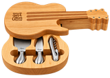 Bamboo Cheese Board Set - Guitar