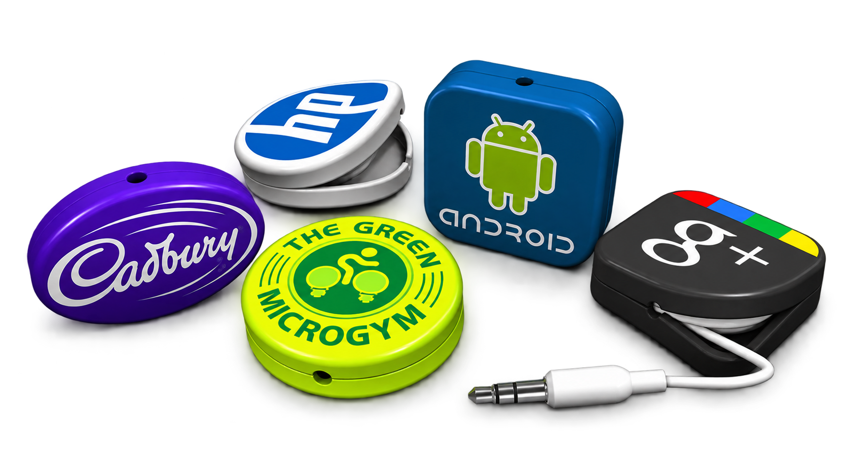 3D Logo Earbuds with Wire Organizer