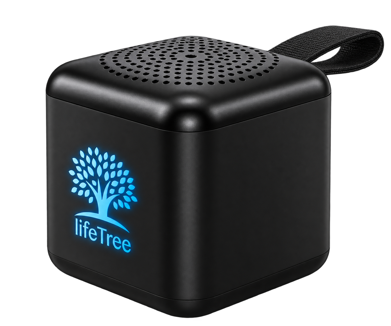 Mini Cube Bluetooth Speaker with Luminous Logo