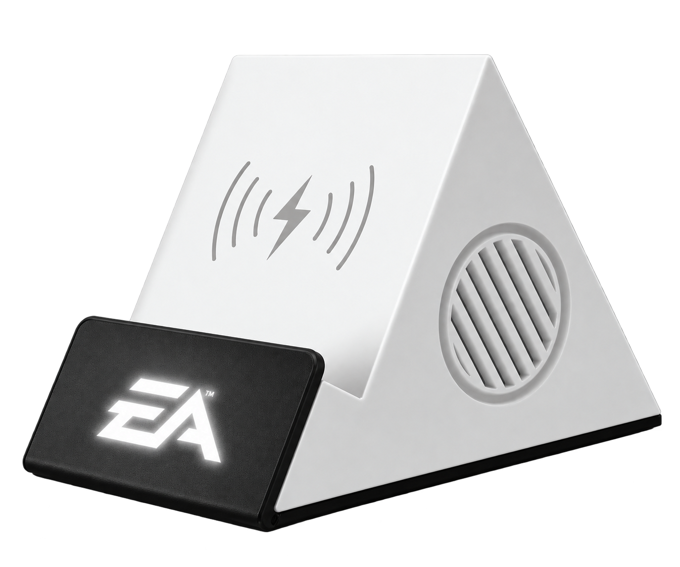 Wireless Charger with Bluetooth Speaker & Luminous Logo