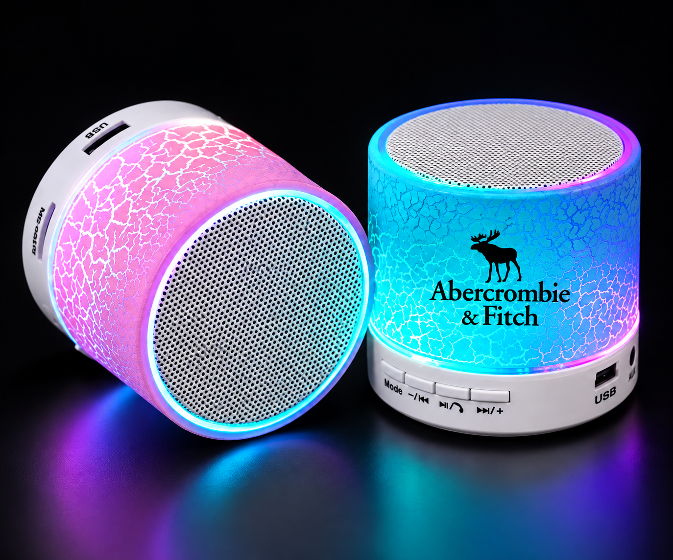 Crackled LED Bluetooth Speaker