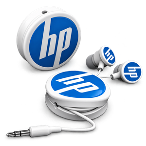 3D Logo Earbuds with Wire Organizer