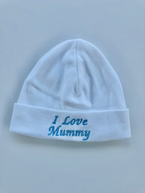 Cotton hat mummy  Blue