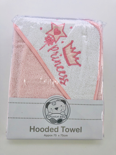 hooded towel pink