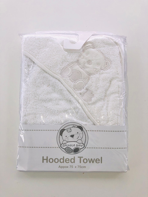 White hooded towel