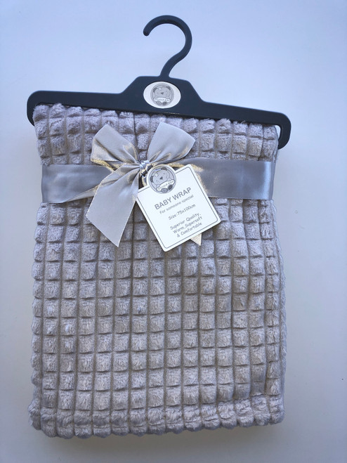 Super soft fleece wrap grey