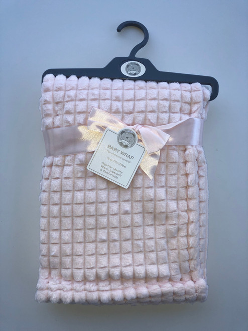Super soft fleece wrap pink