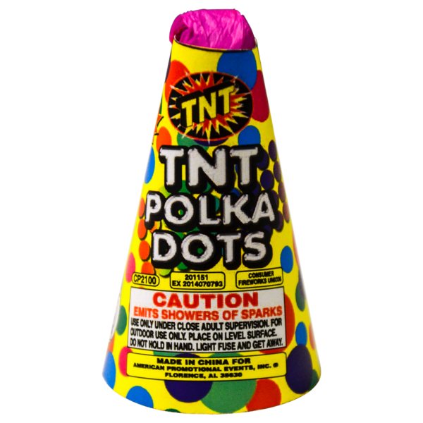 TNT, POLKA DOTS 6PK