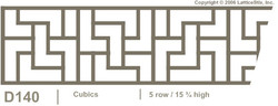 Decorative Lattice Panel: Pattern D140