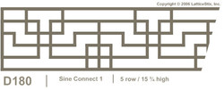 Decorative Lattice Panel: Pattern D180