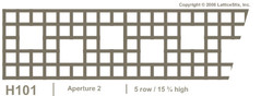 Decorative Lattice Panel: Pattern H101