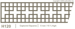 Decorative Lattice Panel: Pattern H120