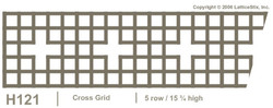 Decorative Lattice Panel: Pattern H121