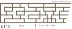 Decorative Lattice Panel: Pattern L140
