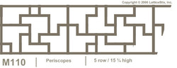 Decorative Lattice Panel: Pattern M110
