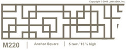 Decorative Lattice Panel: Pattern M220