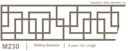 Decorative Lattice Panel: Pattern M230
