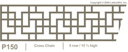 Decorative Lattice Panel: Pattern P150