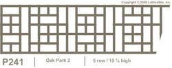 Decorative Lattice Panel: Pattern P241