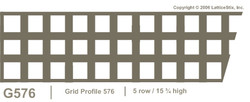Decorative Lattice Panel: Pattern G576