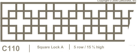 Decorative Lattice Panel: Pattern C110