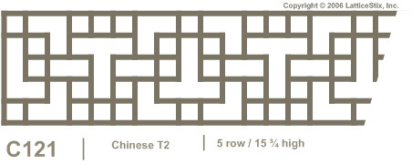 Decorative Lattice Panel: Pattern C121