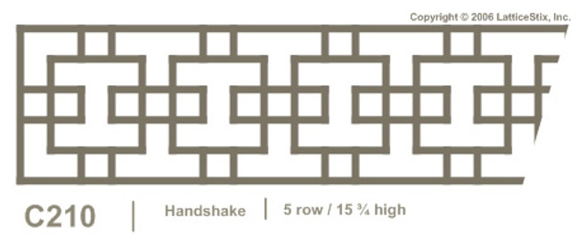 Decorative Lattice Panel: Pattern C210